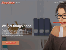 Tablet Screenshot of fancyhands.com